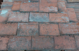 Reclaimed clay roof tiles
