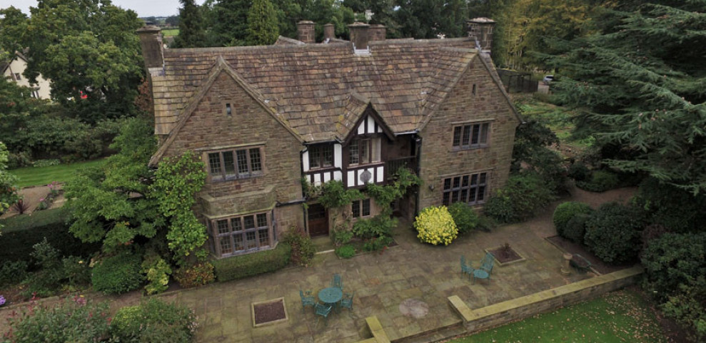 Reclaimed roof tiles for the repair and restoration of the Stone House, Broughton