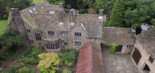 Reclaimed roof tiles for the repair and restoration of the Stone House, Broughton